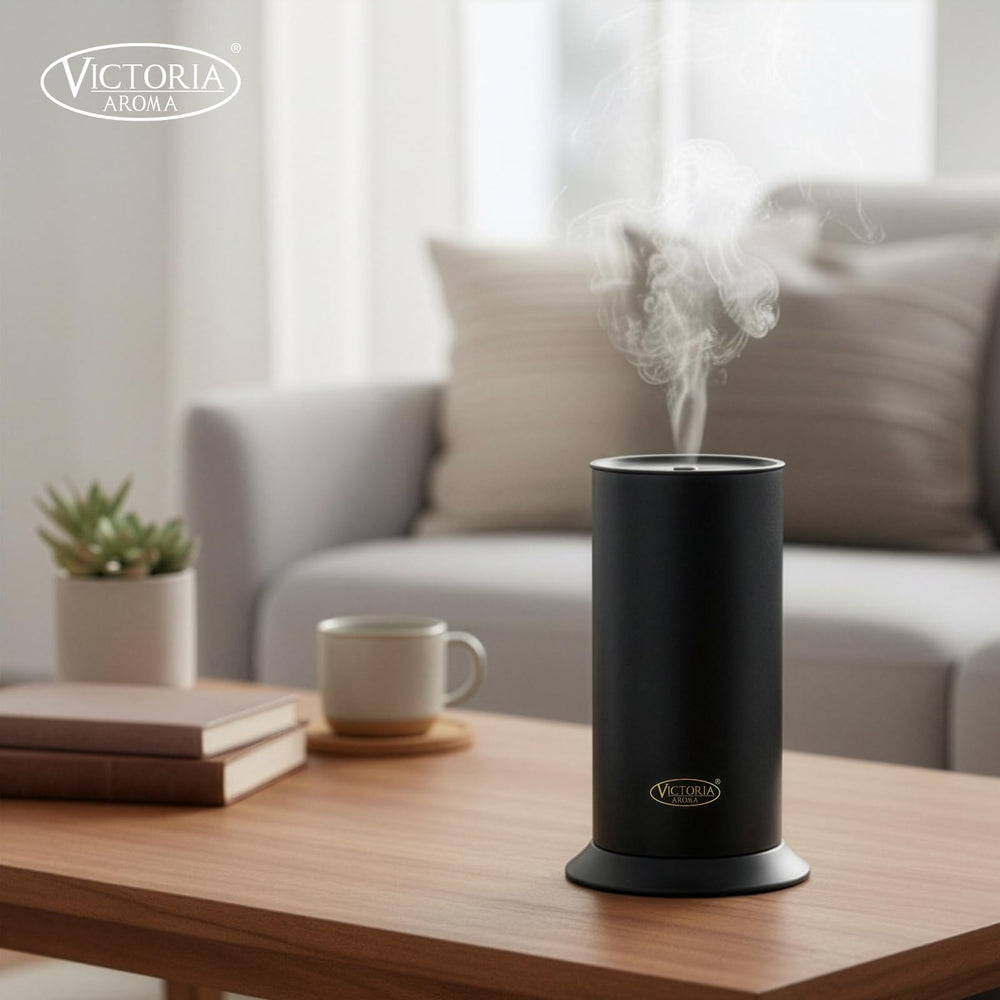 Victoria Aroma diffuser covers up to 1000 sq ft in large rooms.