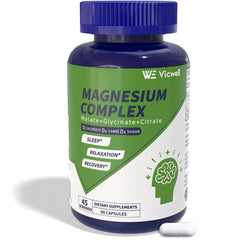 Vicwell Triple Magnesium Complex bottle for your daily wellness routine.