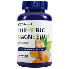 Vicwell turmeric curcumin bottle showing high-potency formula for daily use