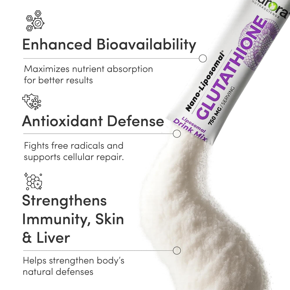 Vida Lifescience Aurora bottle with fresh fruit, suggesting skin and immune benefits.
