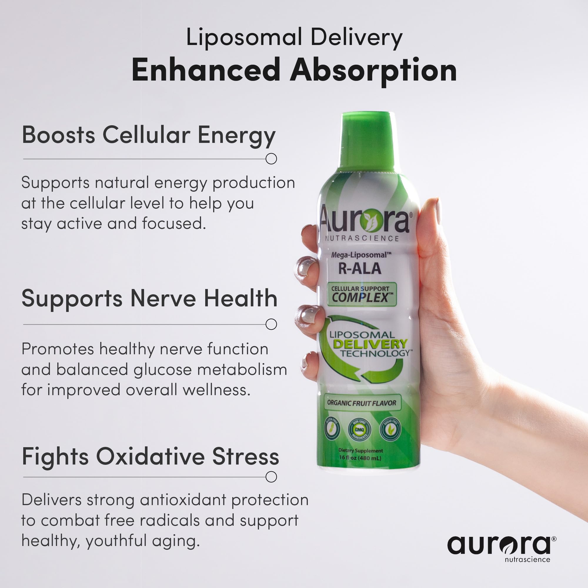 Vida Lifescience Aurora CoQ10 and L-Carnitine support with complementary nutrients.