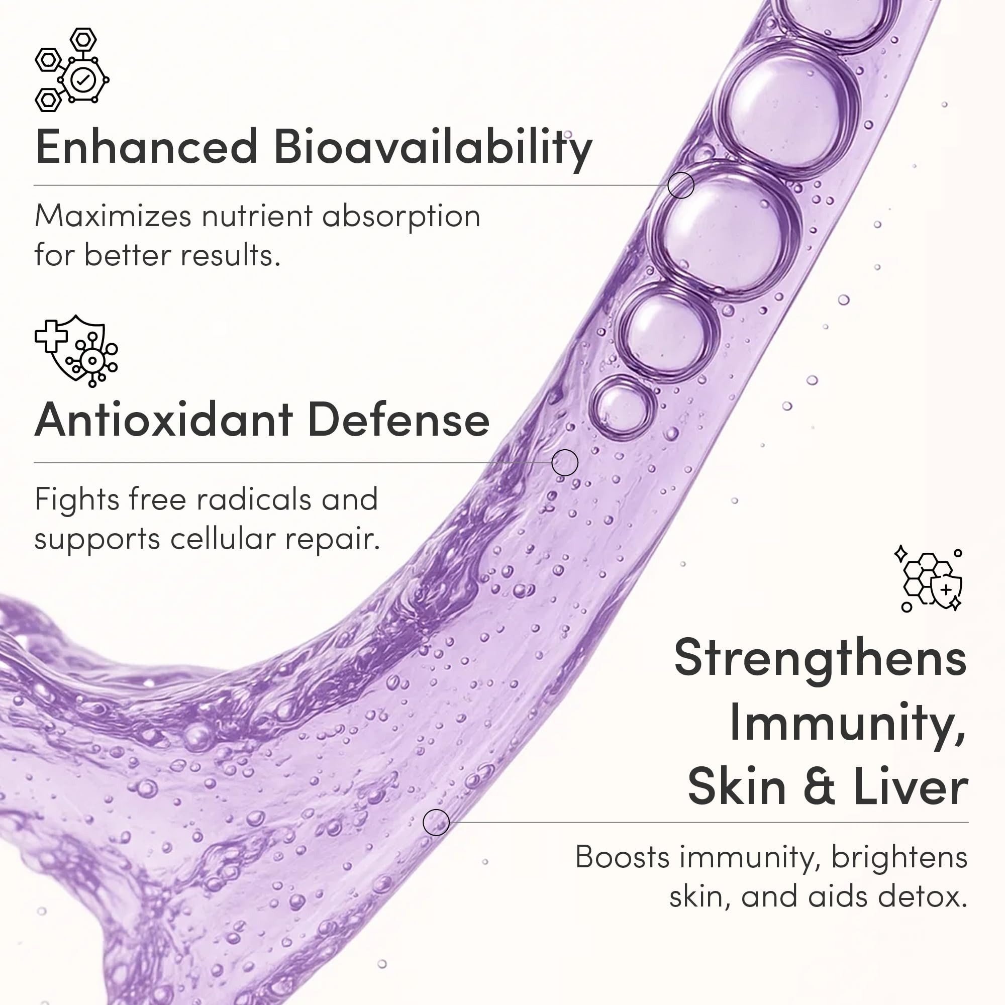 Pouring a serving from Vida Lifescience Aurora for easy daily use.