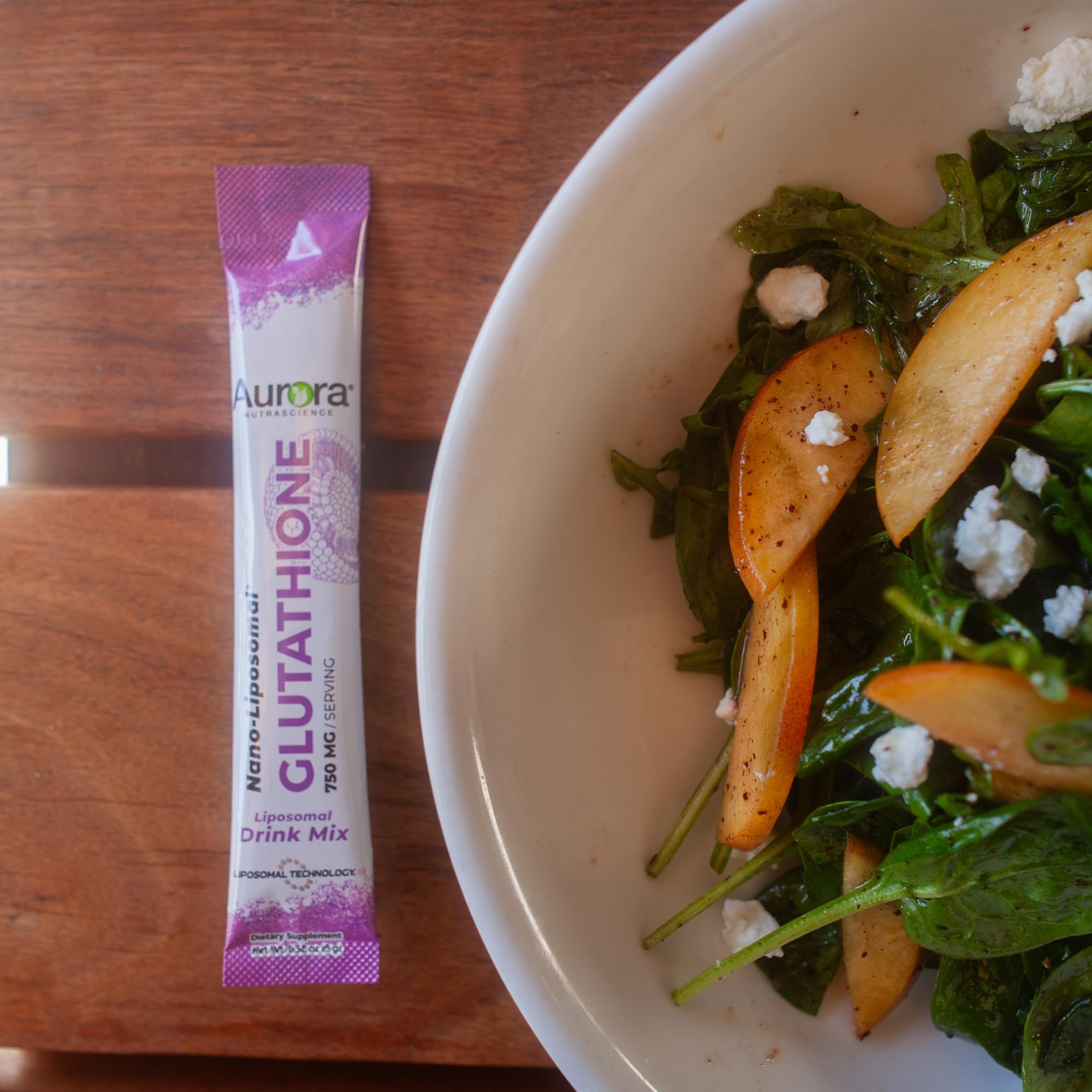 Vida Lifescience Aurora label emphasizes non-GMO and sugar-free formulation.