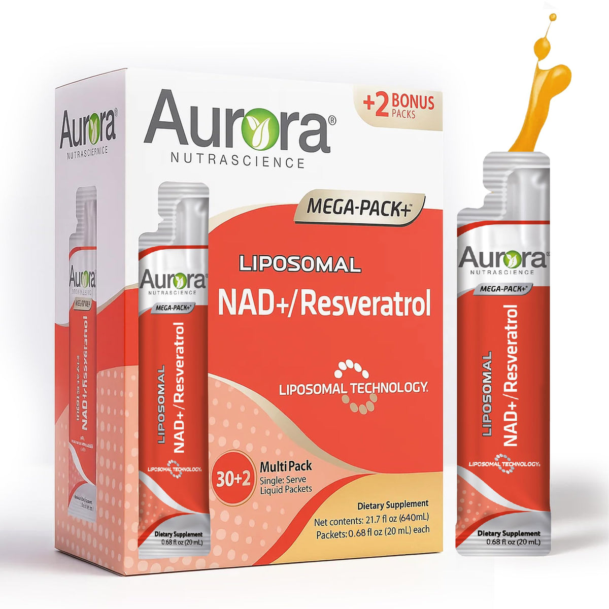 Vida Lifescience NAD liposomal liquid bottle for convenient daily energy support.