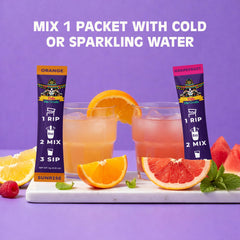Vida Sin Cruda citrus flavor electrolyte stick delivers quick hydration.
