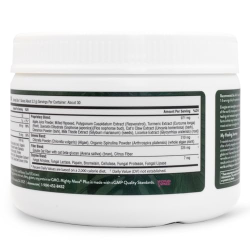 Glass with VIDAPURA Mighty Maca Plus Mango mixed in water for easy daily use.
