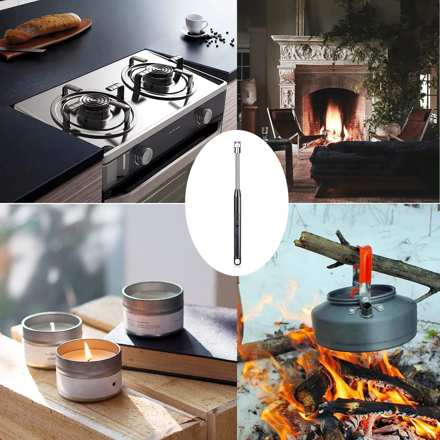 Vidisan burn control candle cutter, supports even burning and reduced soot.