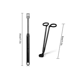 Vidisan stainless steel wick trimmer close-up, long reach for easy wick cleanup.