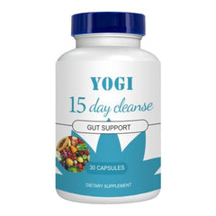 Vidya Yoga 15 Day Cleanse bottle front, supports gentle gut detox and daily digestion.