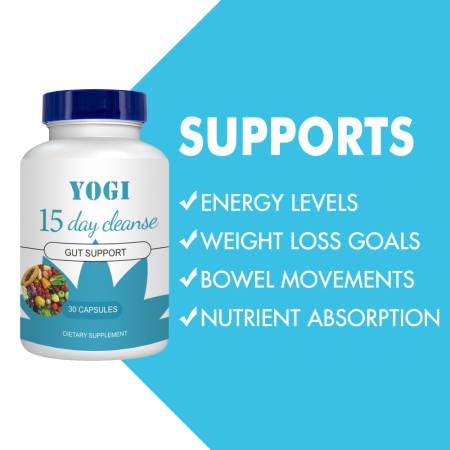 Vidya Yoga capsules close-up, indicating gentle gut cleansing routine.