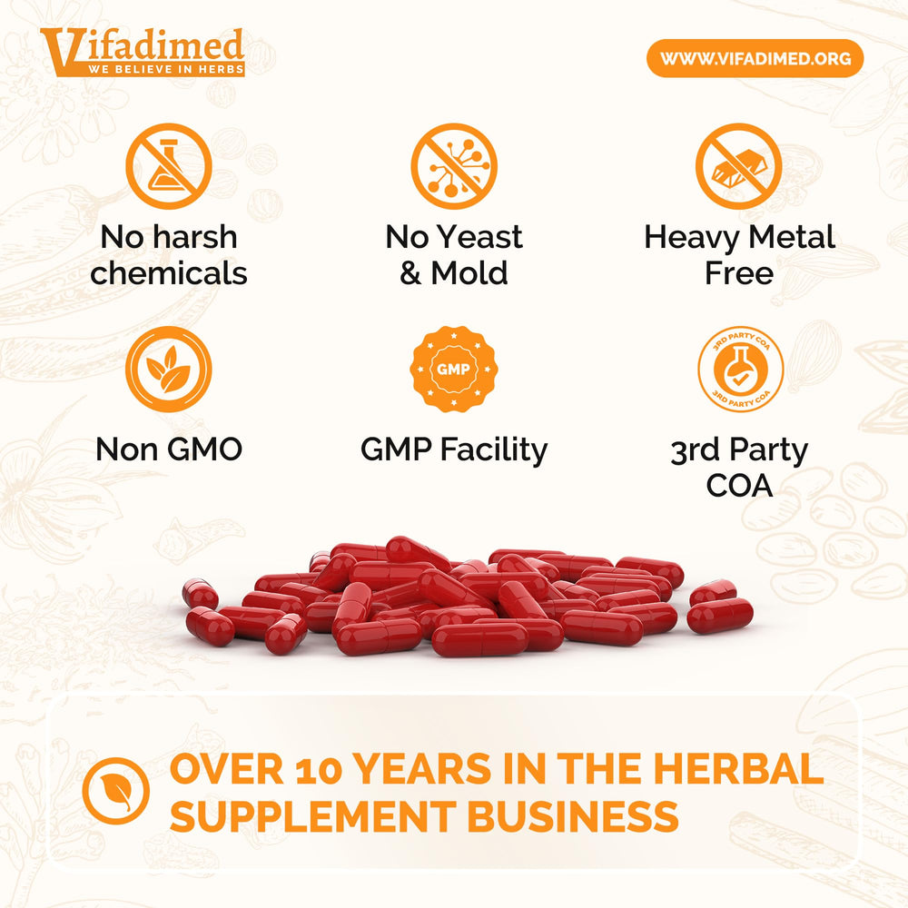 VIFADIMED Stomach Plus on kitchen counter for a calm routine