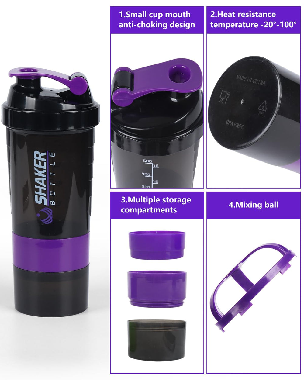 VIGIND bottle shows capacity marks for precise scoops
