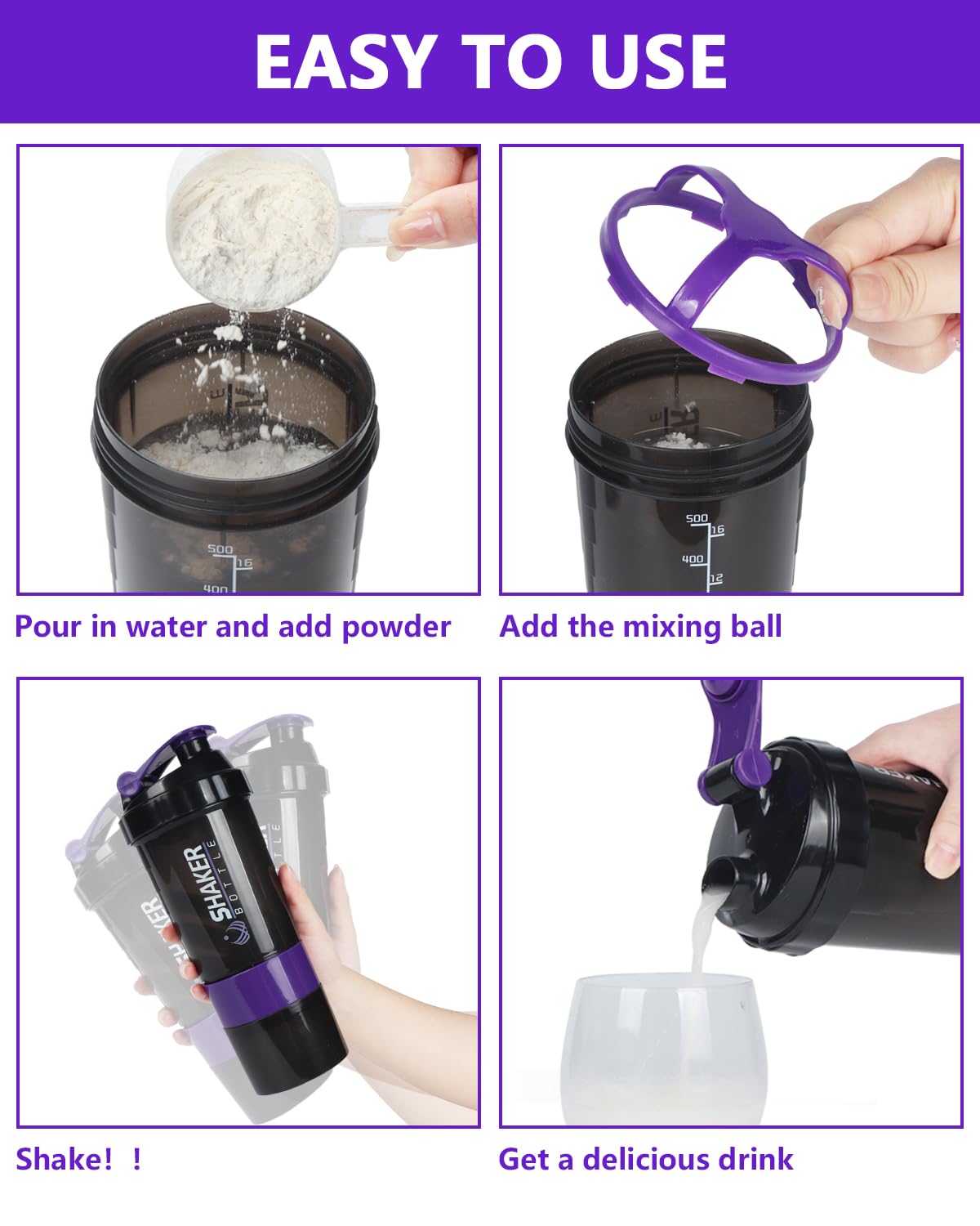 VIGIND shaker is dishwasher safe for easy cleaning
