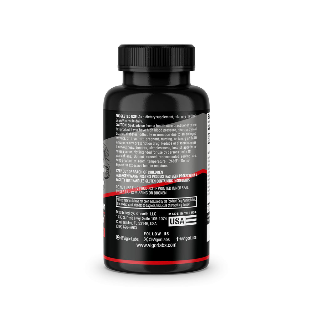 VIGOR LABS Black Snake daily use, simple maintenance of vigor.