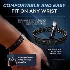 Heavy-duty sizing tool used to dial in the perfect fit.