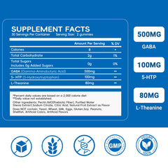 Vigorintha Liposomal GABA Gummies 500mg dose visual highlights potency