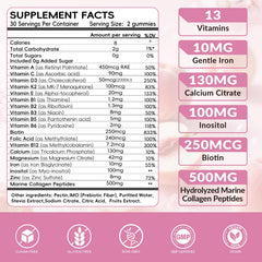 Vigorintha peach-flavored close-up shows tasty gummies for daily supplementation.