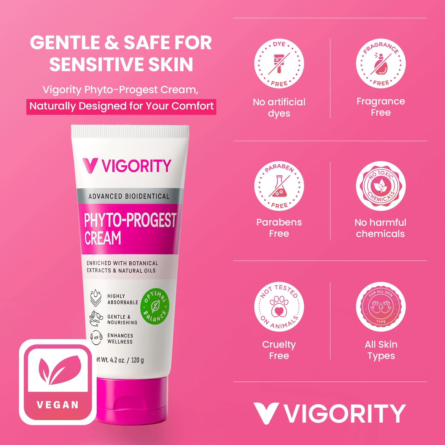 Vigority daily routine application on skin suggests easy nourishment