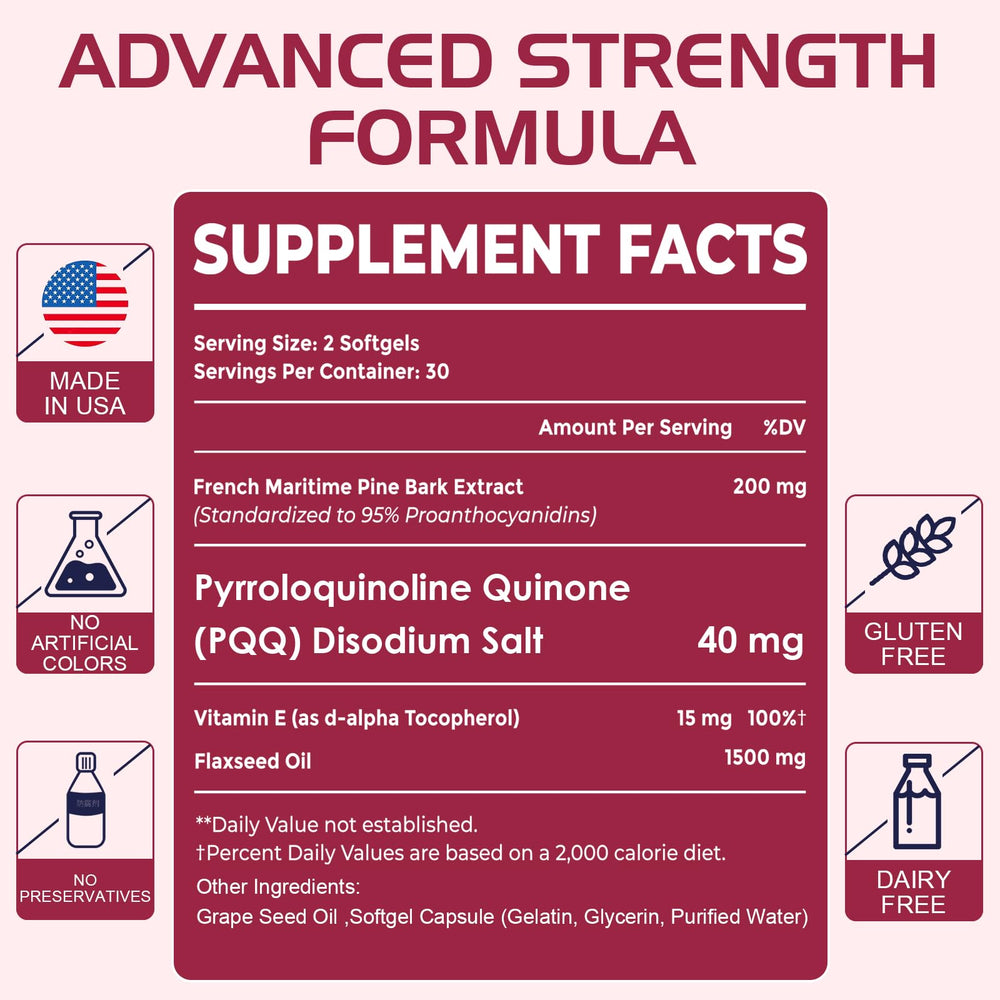 Ingredient panel photo for Vigorizar Pycnogeno product