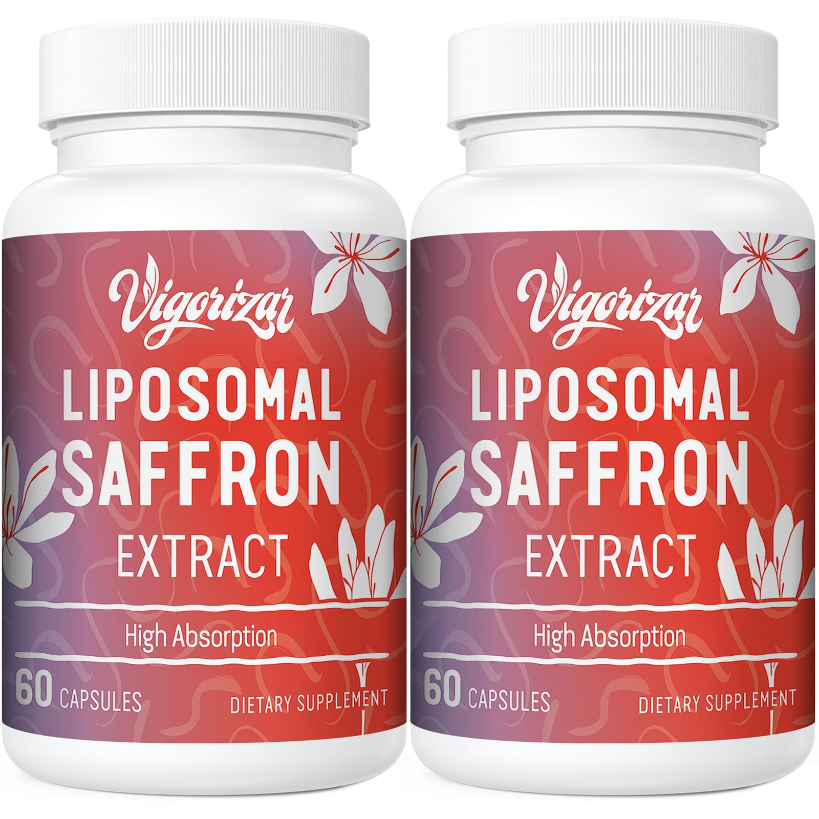 Vigorizar saffron extract capsule for balanced mood and focus.