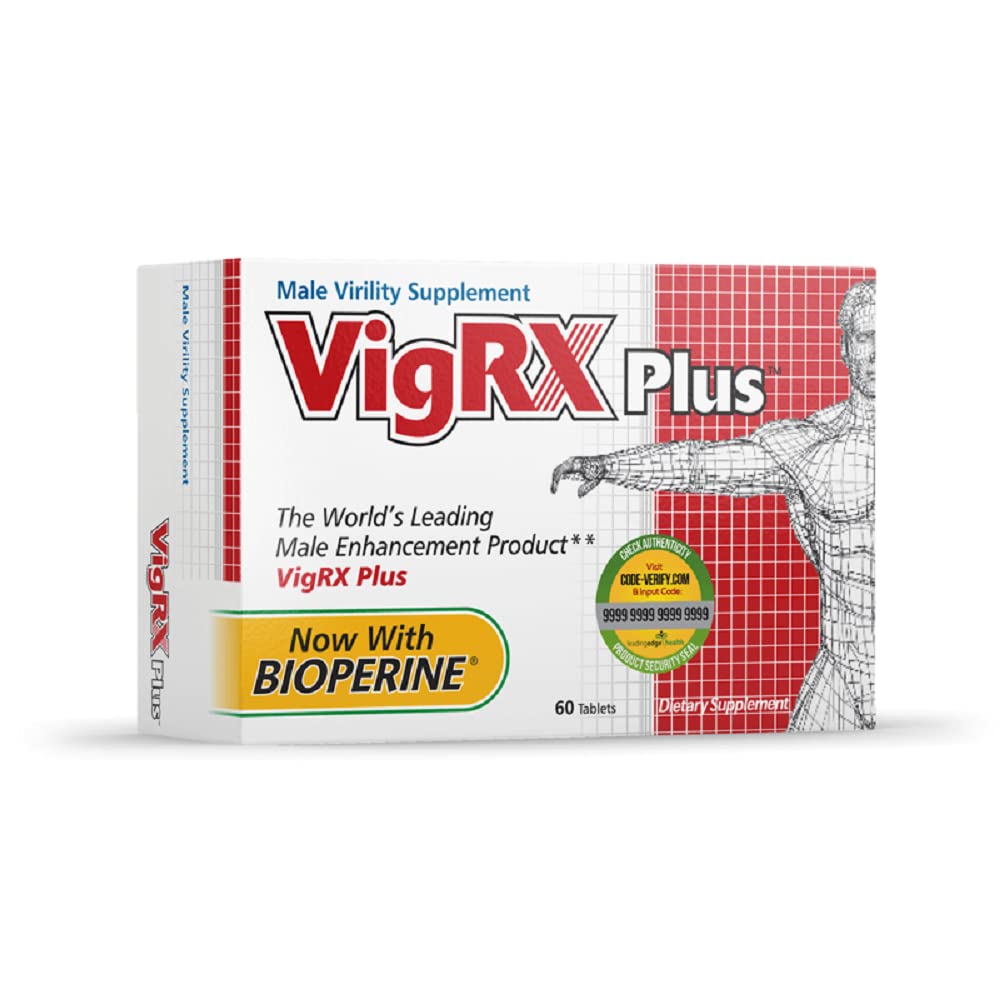 VigRX Plus label visible on the bottle for easy recognition.