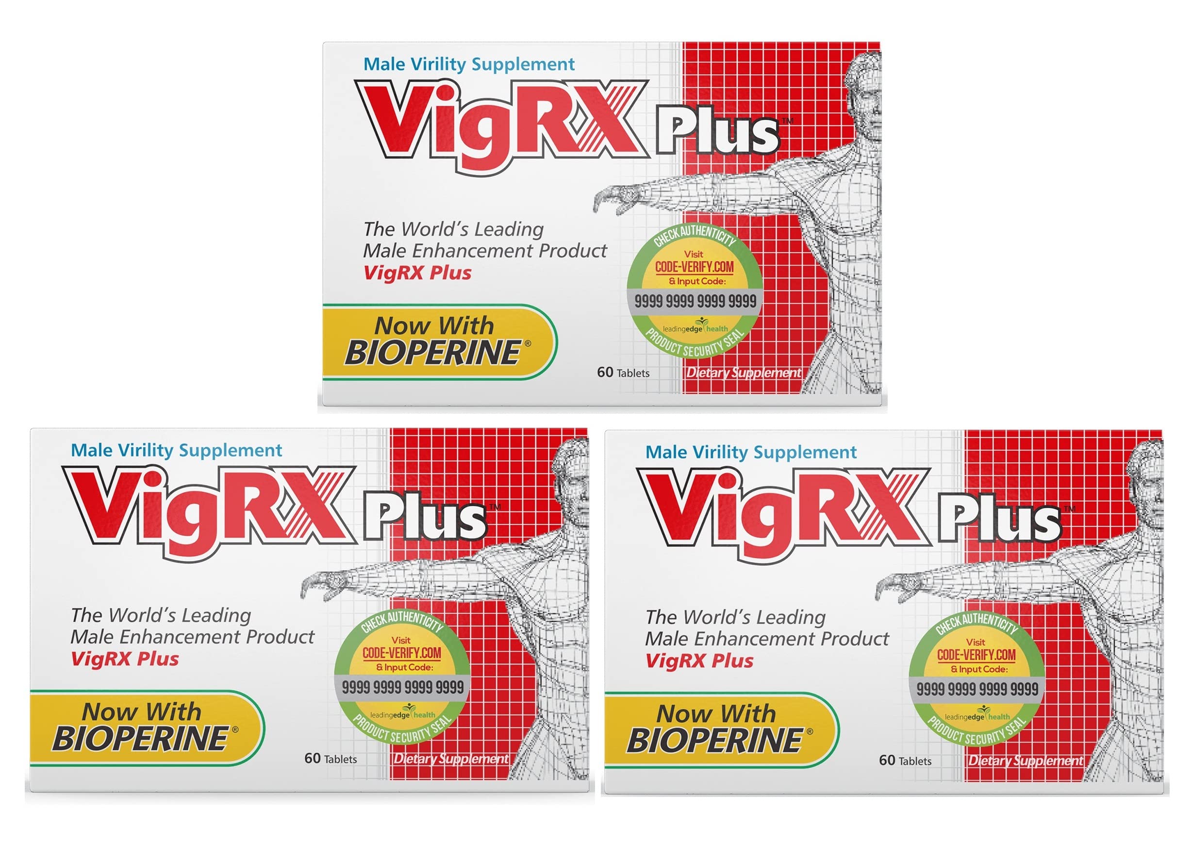 VigRX Plus daily supplement bottle front view, supporting a simple everyday wellness routine.