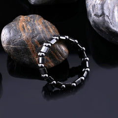 VIKI LYNN hematite bracelet for both men and women, a versatile daily accessory.