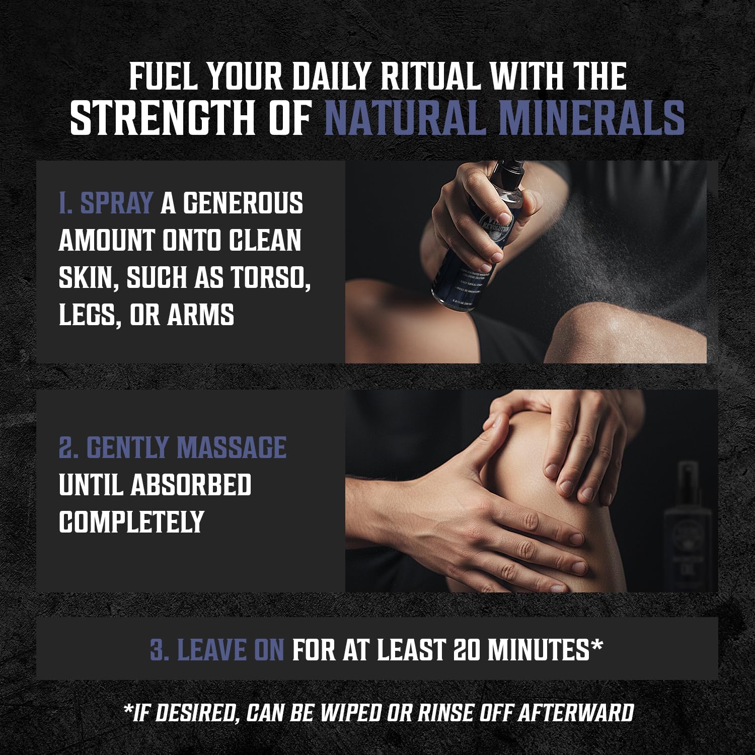 Viking Revolution daily-use magnesium oil highlights natural minerals for routine care.