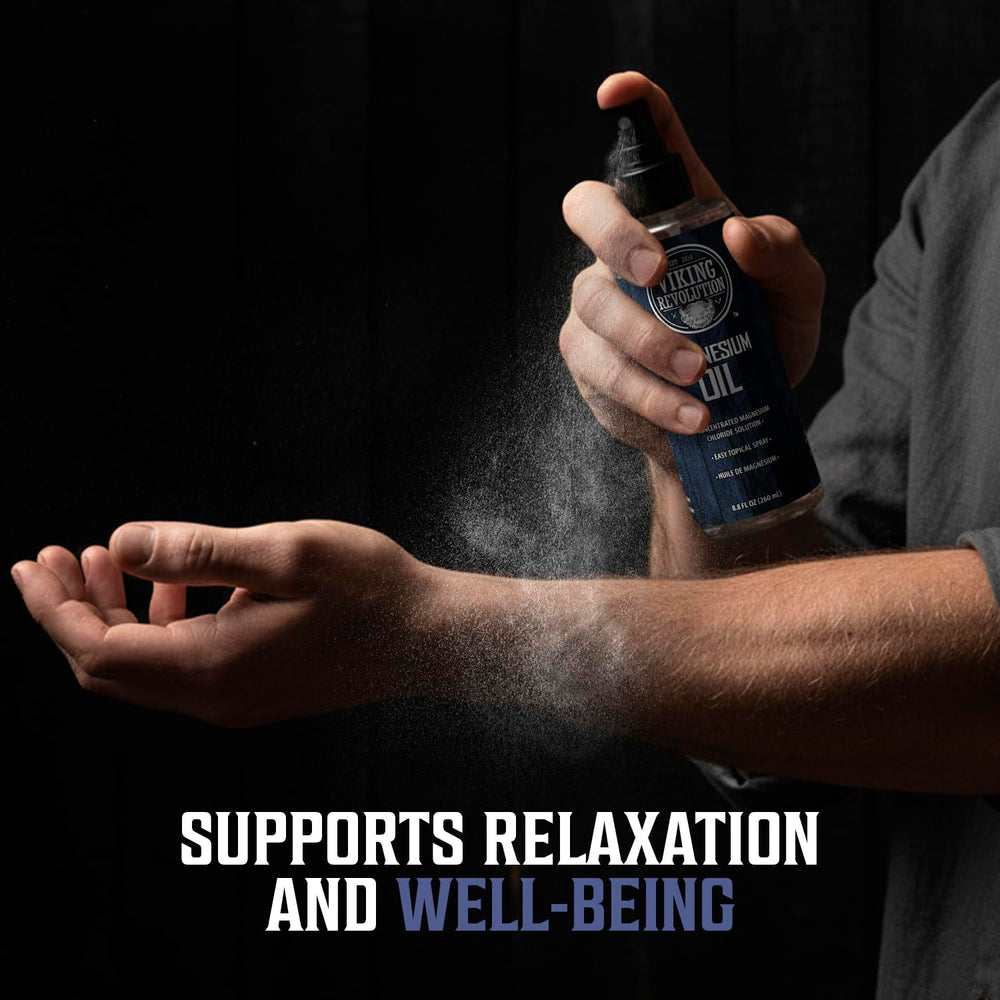 Viking Revolution rugged, no-fuss care with unscented magnesium oil spray.