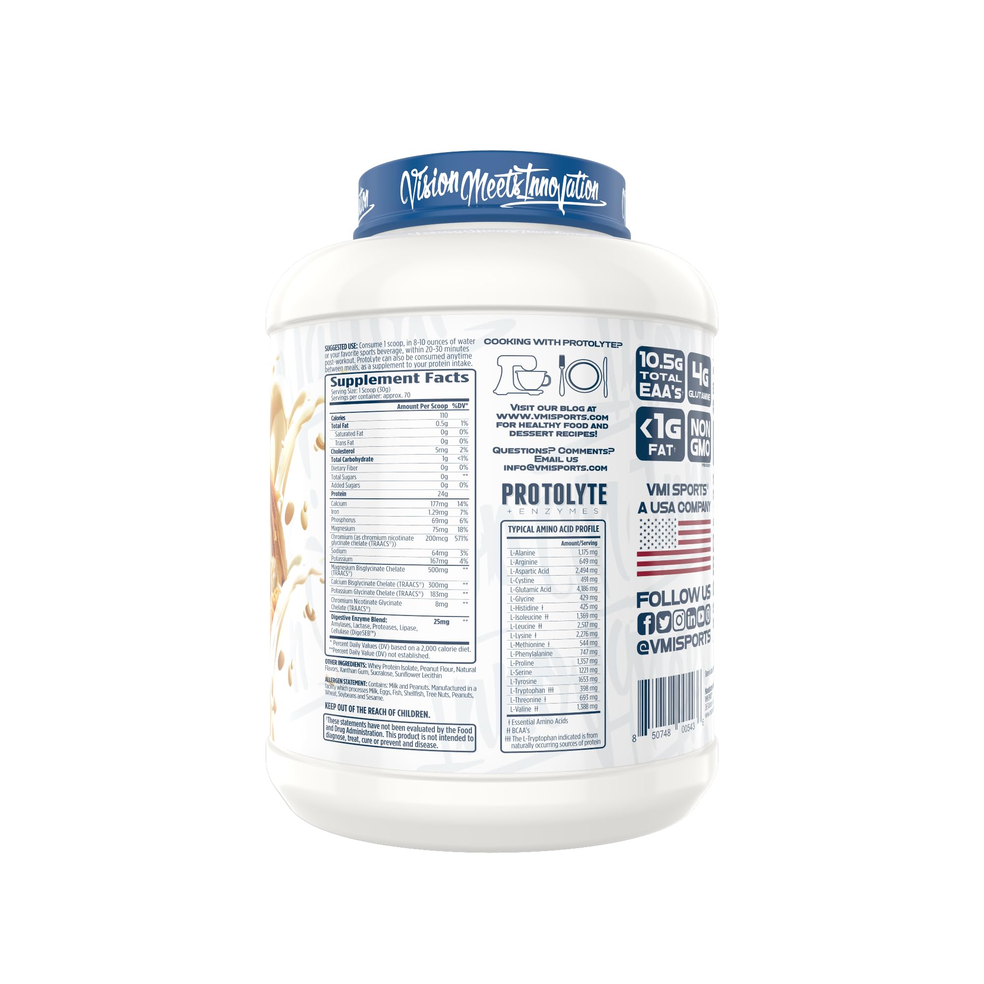 Shaker with water and ProtoLyte label demonstrates hydration-friendly nutrition.