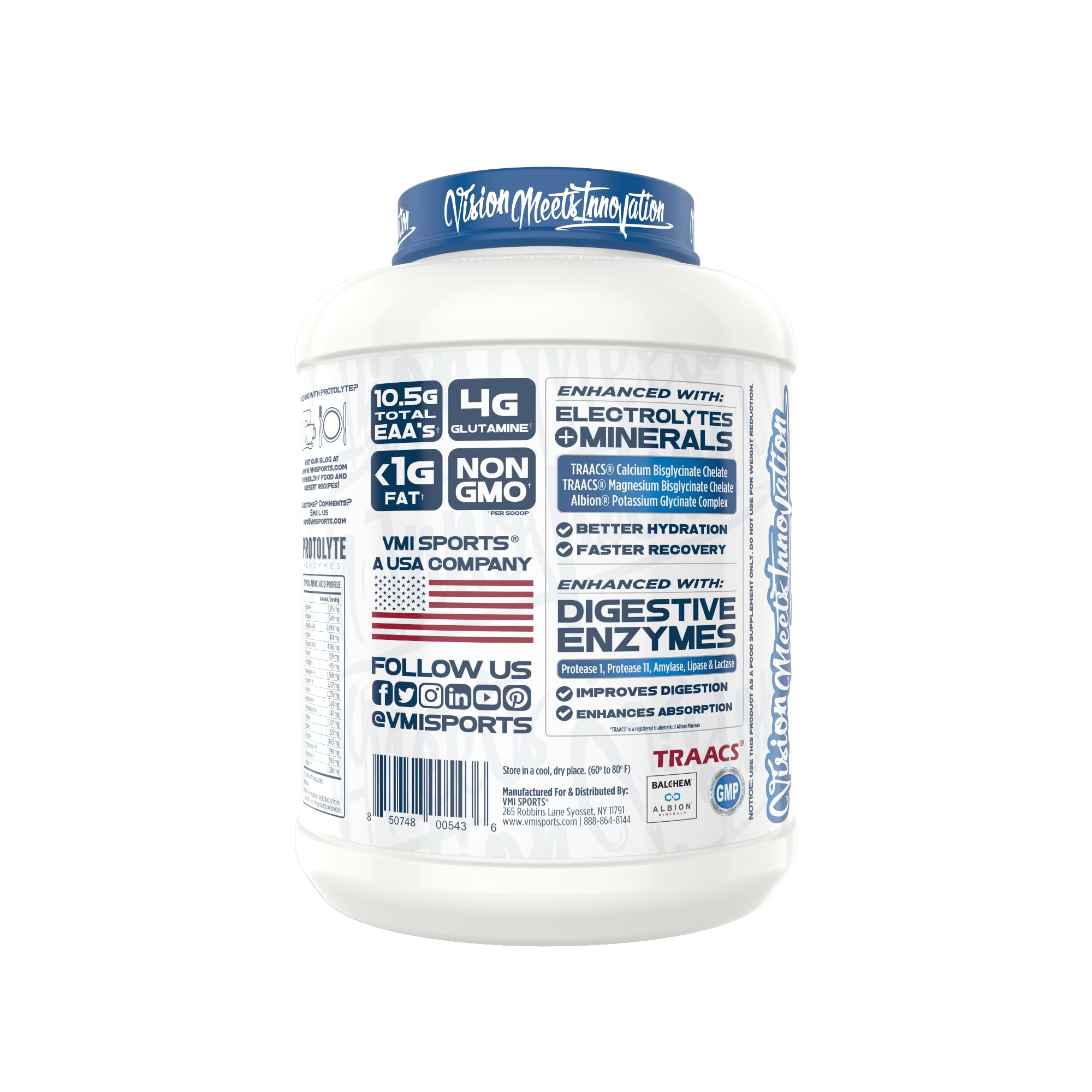 ProtoLyte nutrition label cites non-GMO and mineral-supporting formula.