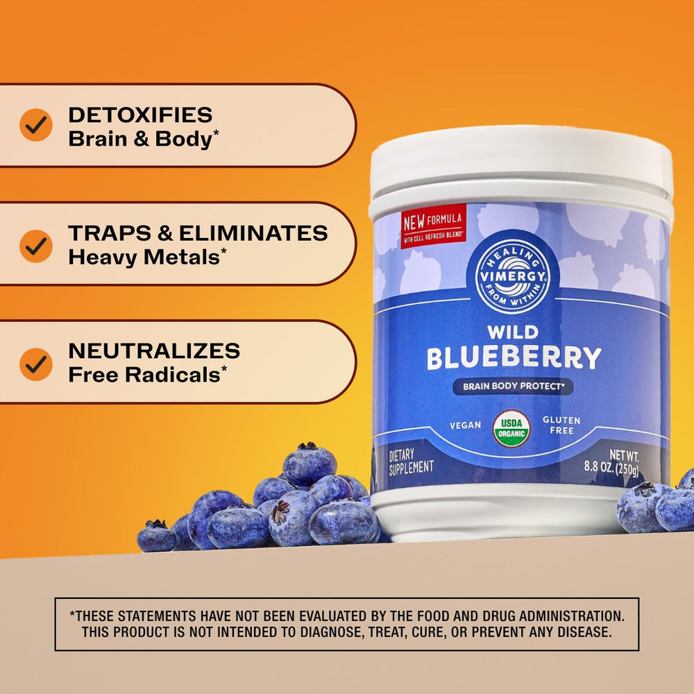 Vimergy Brain Body Protect label featuring vegan and gluten-free seals