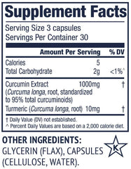 Vimergy Curcumin bottle label featuring turmeric blend for targeted support