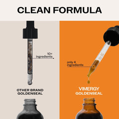 Vimergy Goldenseal tincture mixed into juice for versatility.