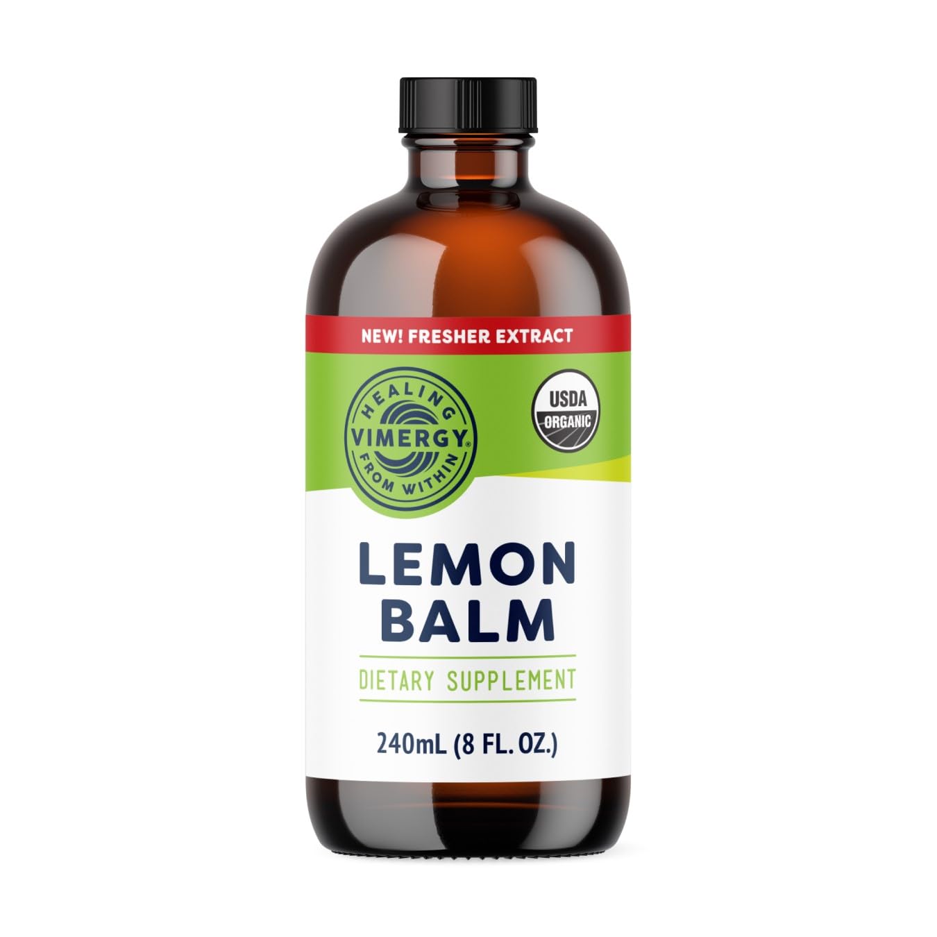Vimergy Lemon Balm Tincture bottle ready for quick calming rituals