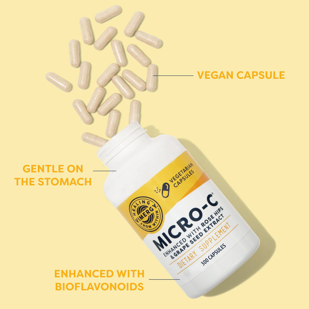 Bottle side label highlights vegan, kosher, gluten-free claims and 300-capsule value size