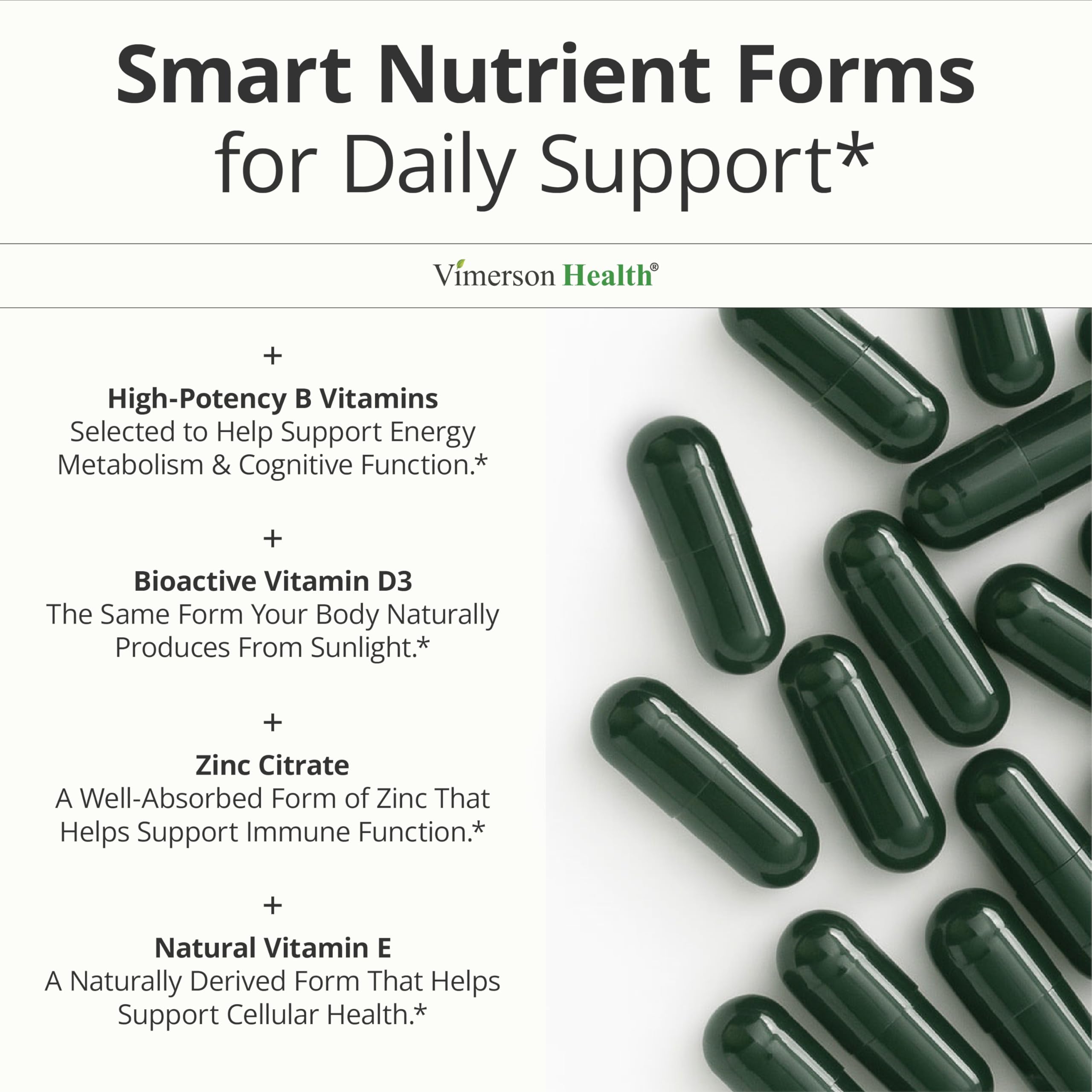 Calcium and magnesium minerals support bones in Vimerson Health formula