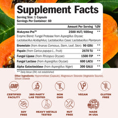 Vimerson Health Digestive Enzymes capsules close-up illustrating enzyme blend for digestion.