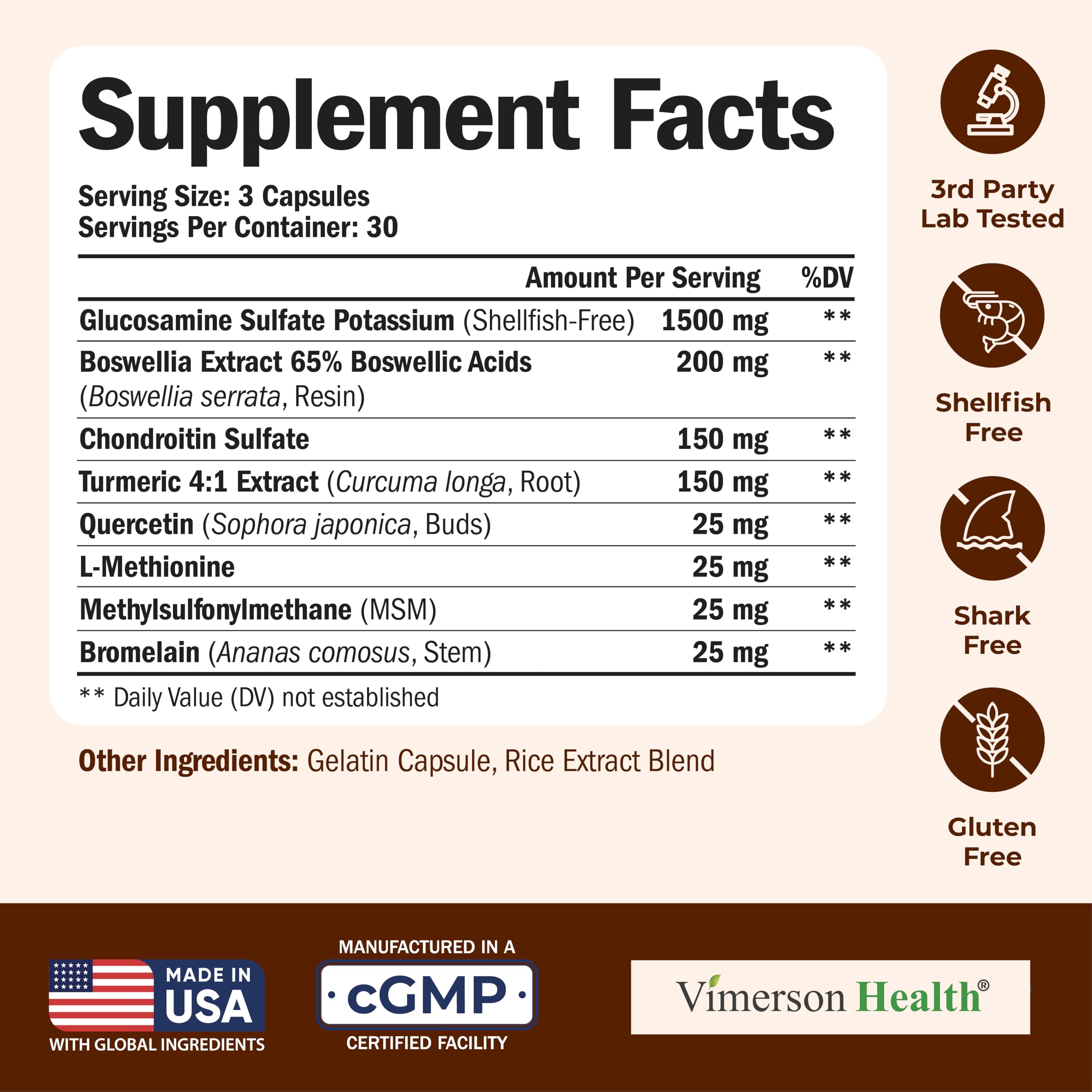 Vimerson Health label highlighting turmeric and boswellia in the formula.