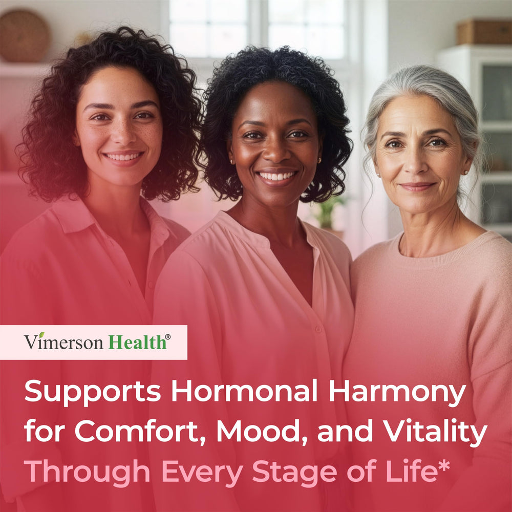 Vimerson Health Hormone Harmony on-the-go bottle for convenient use.