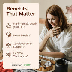 Nattokinase capsules from Vimerson Health for convenient daily use.