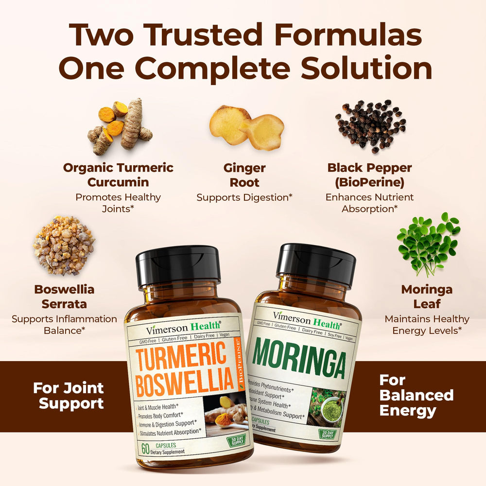 Vimerson Health Organic Turmeric powder showcasing vibrant golden spice