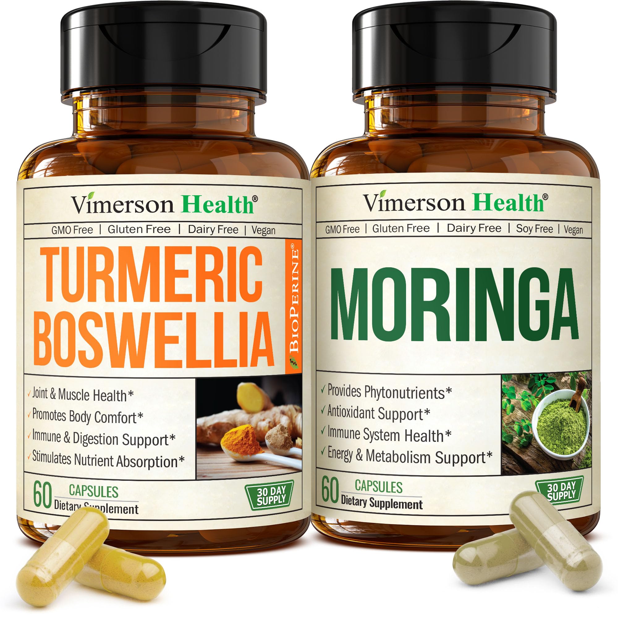 Vimerson Health Boswellia Turmeric capsules bottle for daily joint support
