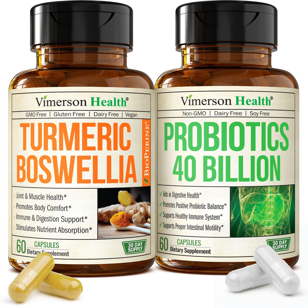 Vimerson Health Turmeric Boswellia capsules for joint comfort and mobility.