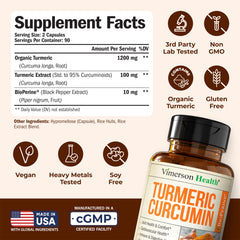Vimerson Health Turmeric Curcumin with Bioperine for enhanced absorption.