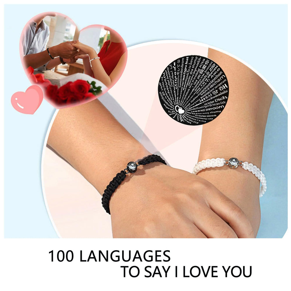 VIMIEW heart-shaped charm on braided nylon, timeless minimalist style.