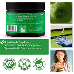 VINATURA Duckweed Powder blended in smoothie for fiber
