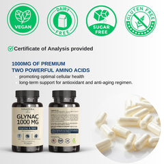 VINATURA GLYNAC capsules neatly arranged for easy daily supplementation.