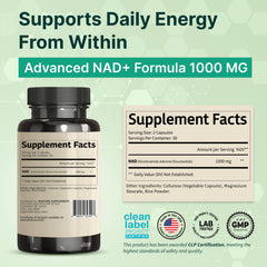 VINATURA NAD capsules pack of 60 for convenient daily dosing.