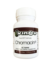 Vinco GTF Chromacin bottle label highlights gluten-free formulation for daily use